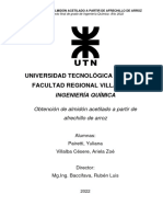 Obtención de Almidon Acetilado A Partir de Afrechillo de Arroz - Pairetti - Villalba Cesere - V27