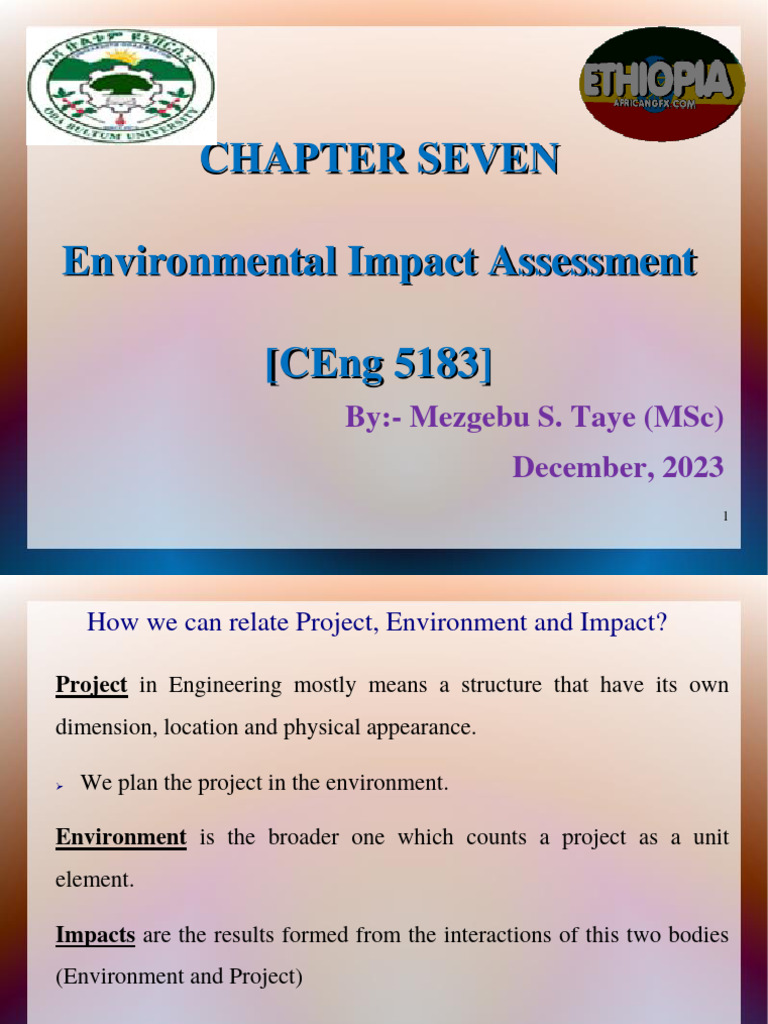 Ch-7 Environmental Impact Assessment | PDF | Environmental Impact
