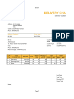 Delivery Challan Template