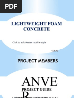 Lightweight Foam Concrete