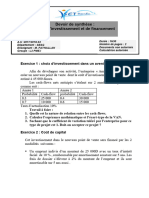 Devoir de Synthèse: Choix D'investissement Et de Financement