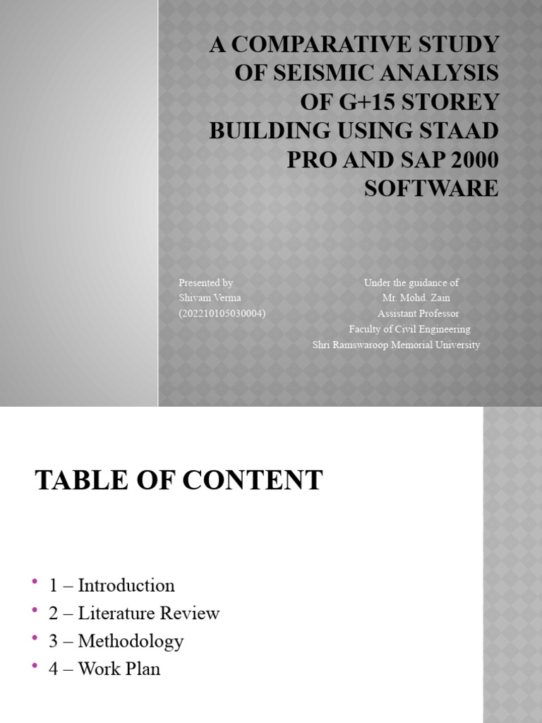 Seismic Analysis of G+15 Building Comparison | PDF | Computing