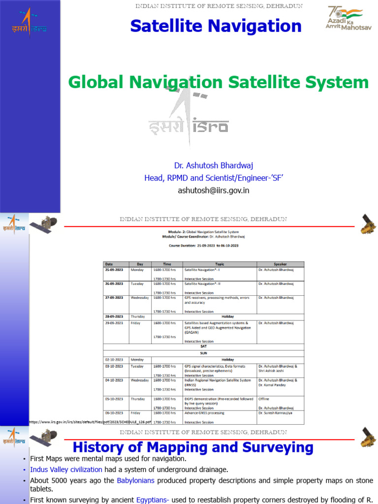 Lecture I II GNSS 25sept2023 Part1&2 | PDF | Global Positioning System ...