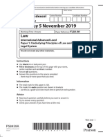 Oct 2019 Law Paper 1 QP