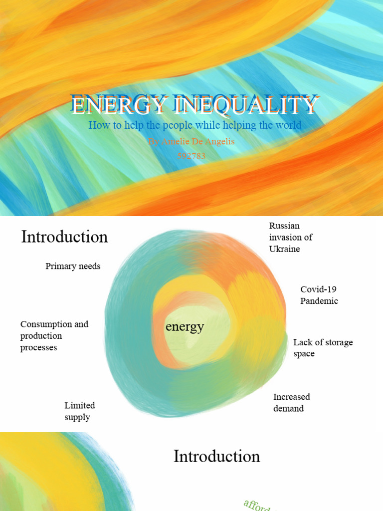 Energy Inequality PPT Final | PDF