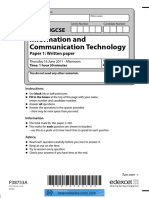 Information and Communication Technology: Edexcel IGCSE