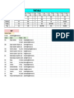 Timetable - M5Y