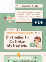 Strategies To Optimize Motivation