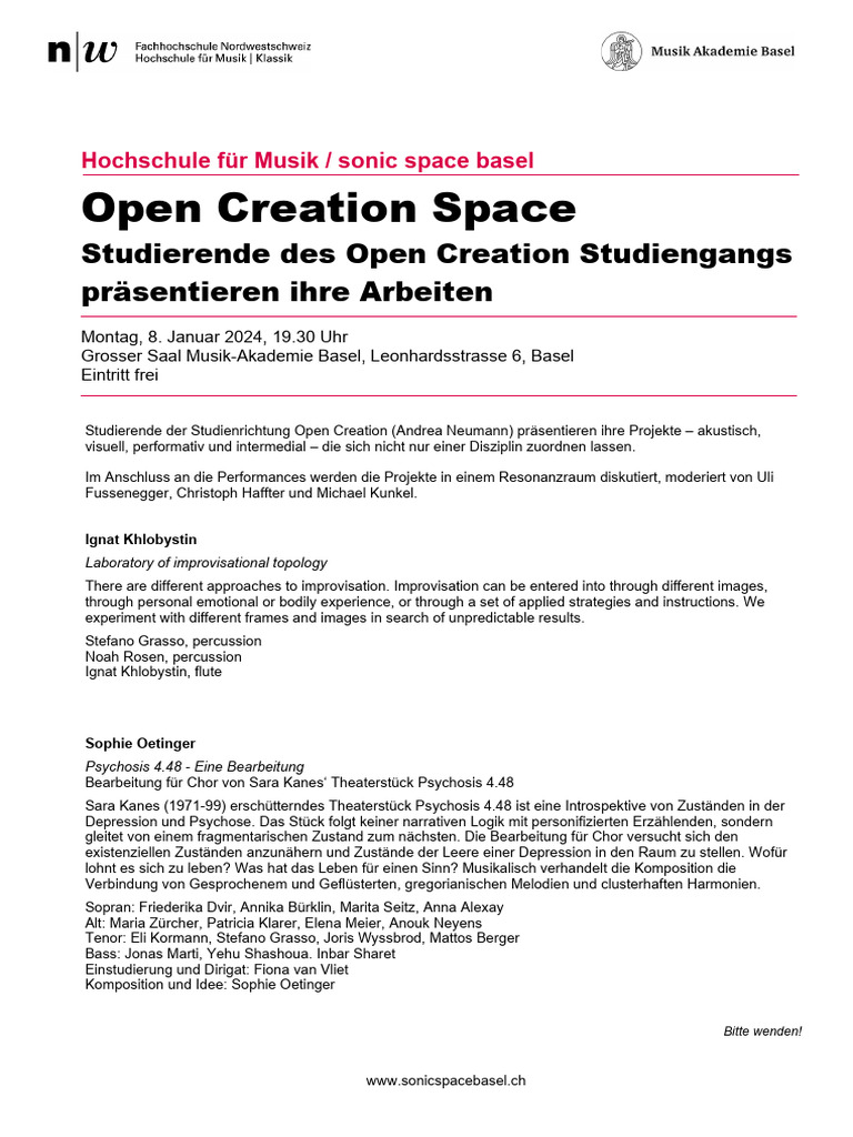 2024 01 08 HSM Open Creation | PDF