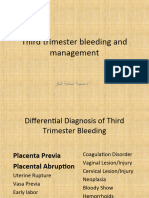 Third Trimester Bleeding 12