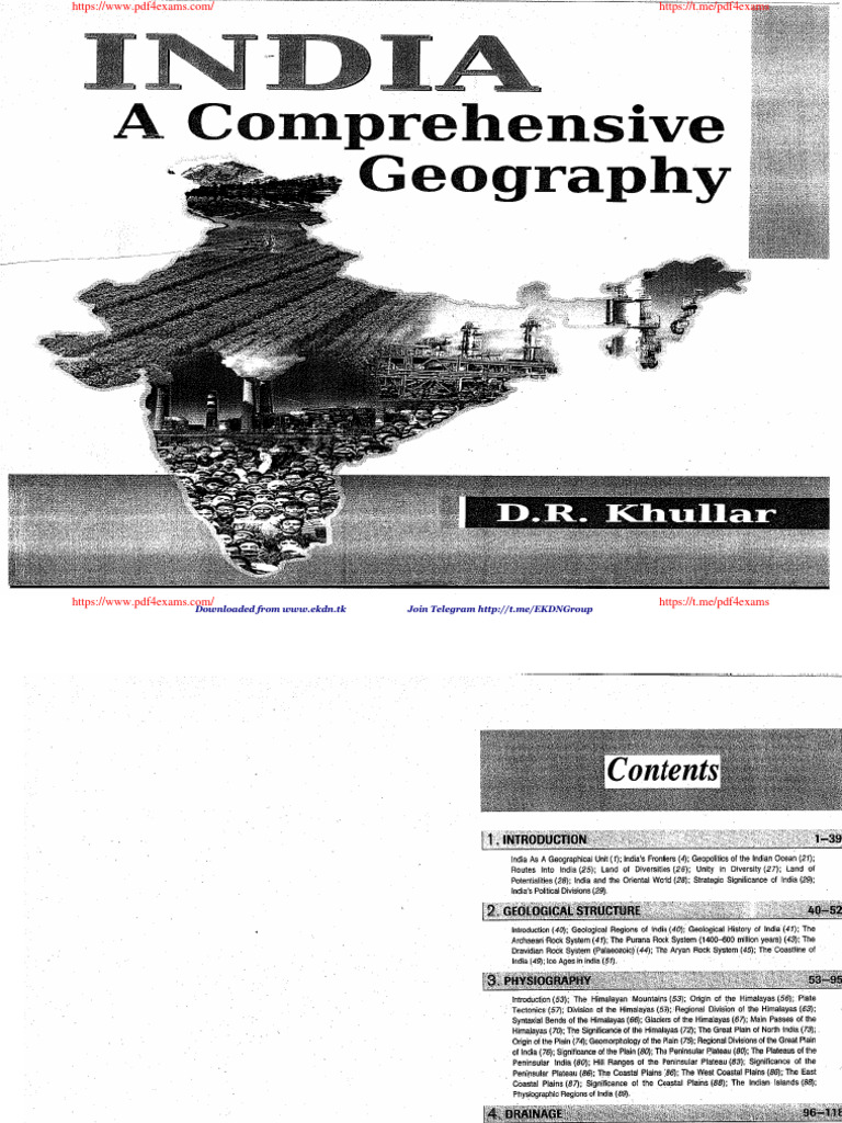 INDIA A Comprehensive Geography by D R Khullar PDF