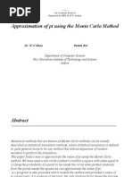 Download Approximation of Pi Using the Monte Carlo Method by api-3798769 SN6987974 doc pdf