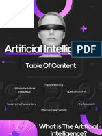 Blue and Black Futuristic Illustrative Artificial Intelligence Project Presentation