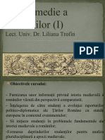 I Istorie Medie A Romanilor II Trofin Liliana