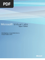 Developing a Visual Web Part in Visual Studio 2010