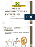 ECONOMIE ET ORGANISATION DES ENTREPRISES Séance 4 - 123712