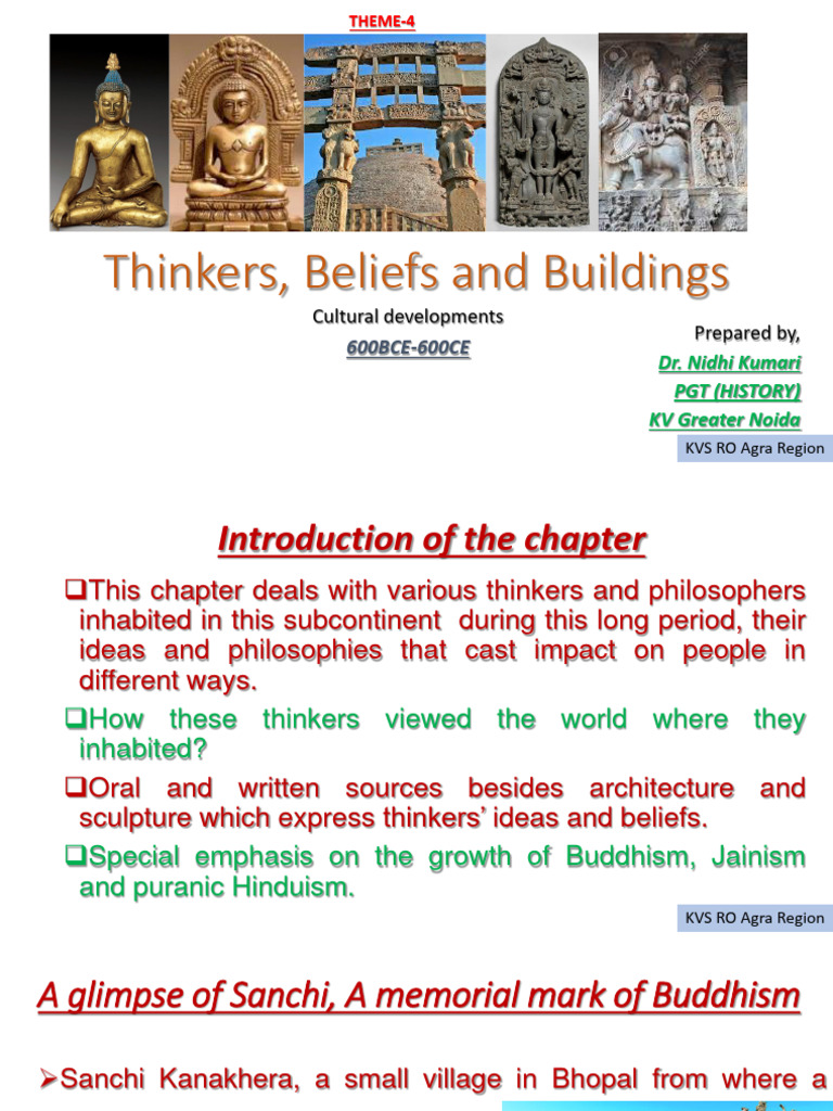 Class XII History PPT of Video Lesson Theme 4 Thinkers, Beliefs ...