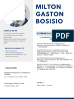 Milton Gaston Bosisio: Educacion