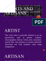 Chapter 3 A Artists Artisans