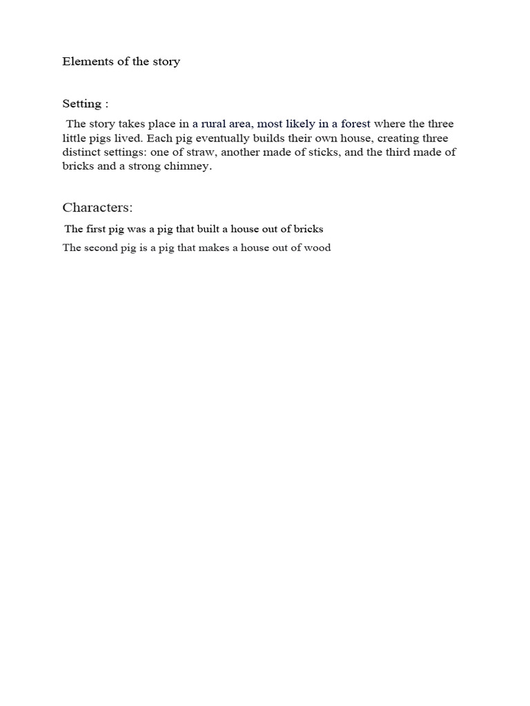 Elements Of The Story PDF