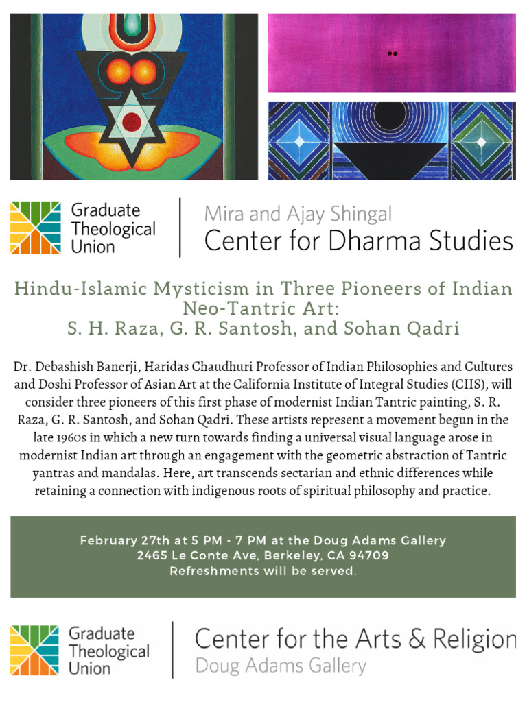 hindu islamic mysticism in three pioneers of indian neo tantric art s