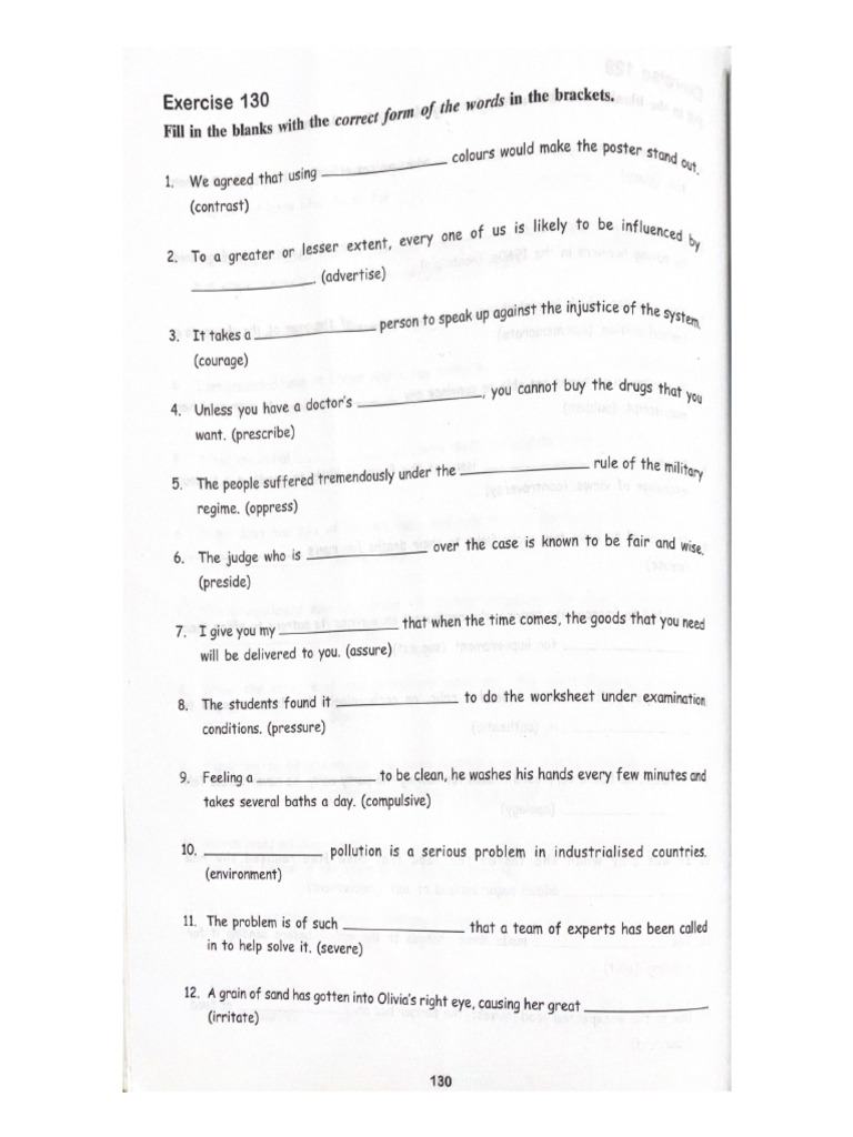 Exercise 130 | PDF