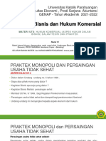 Antimonopoli Dan Persaingan Usaha Tidak Sehat