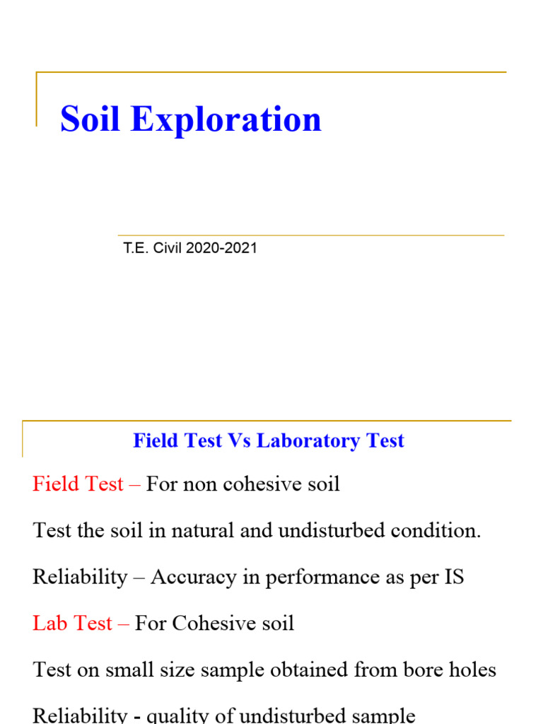 Foun Lect 6 - Penetration Test | PDF | Civil Engineering | Applied And ...