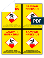 Cetak Stiker SAMPAH Infeksius