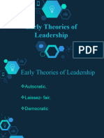Early Theories of Leadership