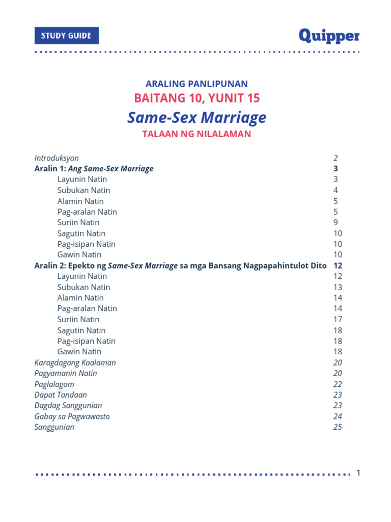 Same Sex Marriage | PDF