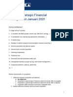 Exam Strategic Financial Management January 2021