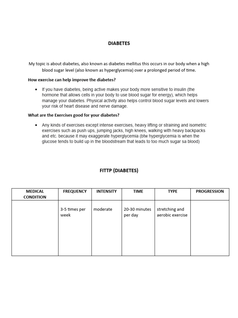 Narrative Report On Diabetes | PDF