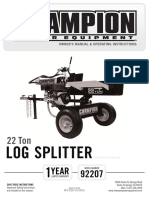 Champion Log Splitter 22ton
