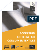 Ecodesign Criteria For Consumer Textiles