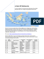 Daftar 34 Provinsi Di Indonesia