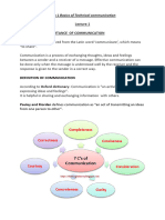 Unit 1 Basics of Technical Communication