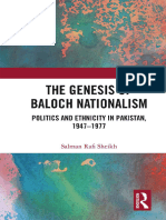 The Genesis of Baloch Nationalism Politics and Ethnicity in Pakistan, 19471977 (Sheikh, Salman Rafi)
