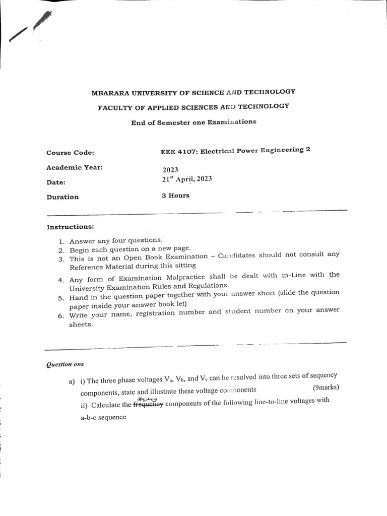 Electrical Power Engineering II | PDF