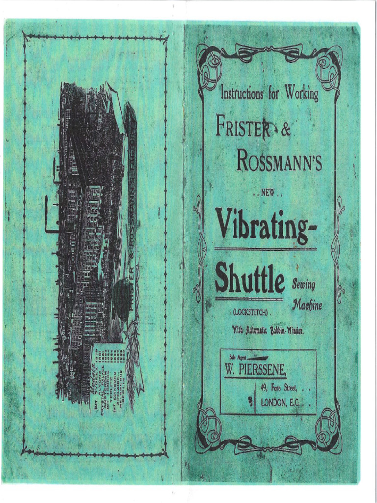 Frister Rossman VS Sewing Machine Instruction Manual PDF