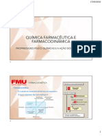 Aula 3 - Propriedades Físico Químicas e Ação Dos Fármacos