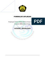 Formulir Aplikasi Kategori Gedung Baru KKP