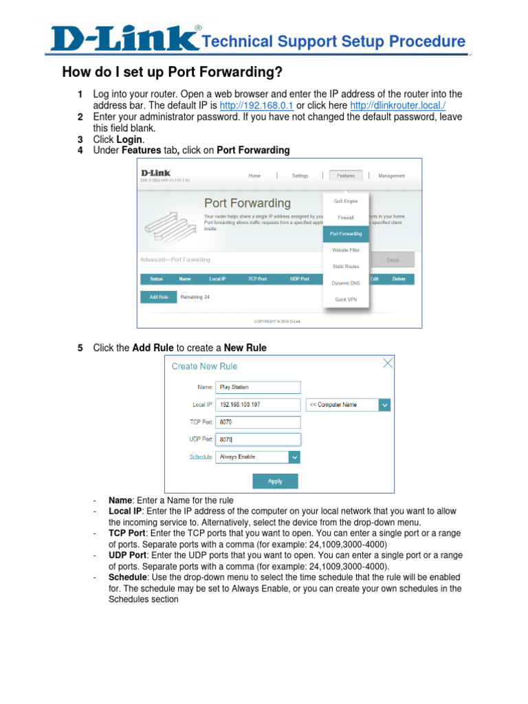 Port Forwarding Setup Guide | PDF | Technology & Engineering
