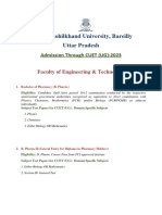 Bareilly University CUET Notice 16-02-2023
