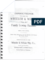 Wheeler & Wilson No. 9 Sewing Machine Instruction Manual