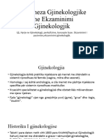 Leksion 1, Anamneza Dhe Ekzaminimet Gjinekologjike