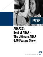 ABAP201 Best of ABAP - The Ultimate ABAP 6.40 Feature Show