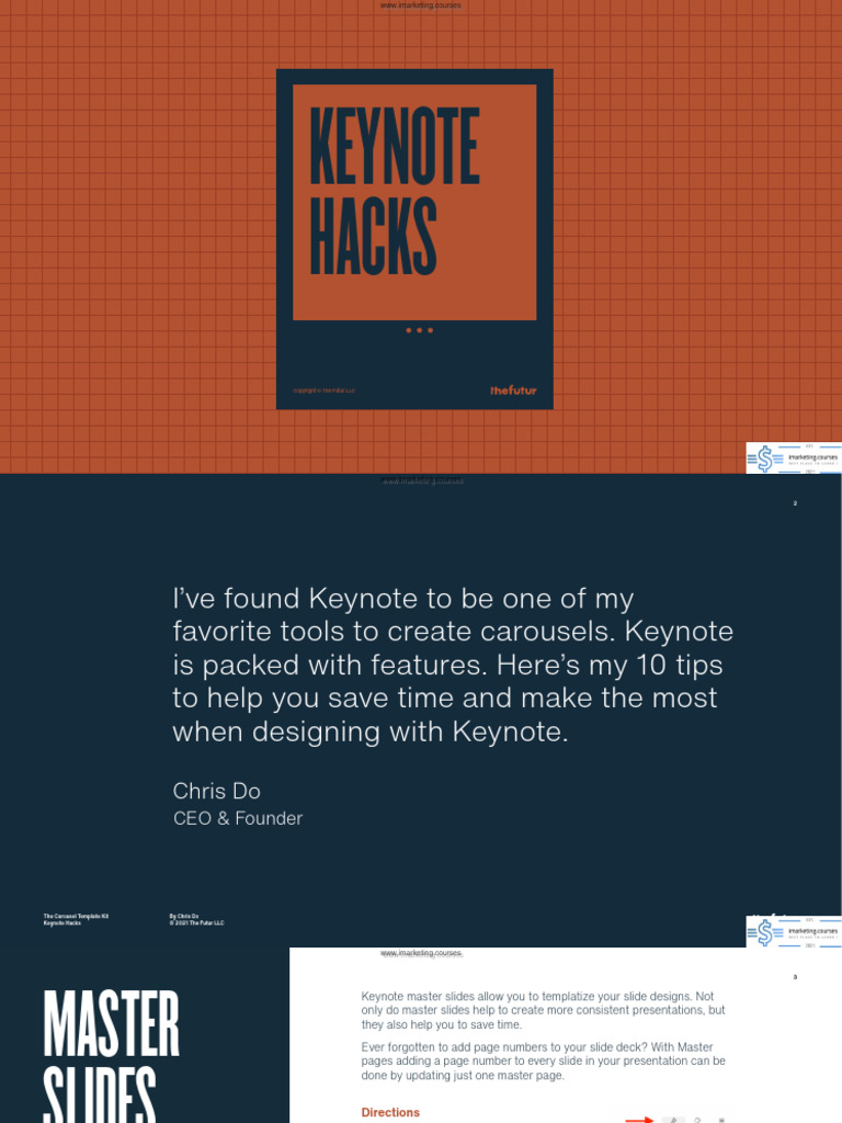 03-Carousel Template Kit - Keynote Hacks | PDF | Typefaces | Software