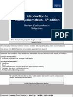 Introduction To Earthquakemetrics