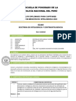 Silabo - DOCTRINA DE INTELIGENCIA Y CONTRAINTELIGENCIA